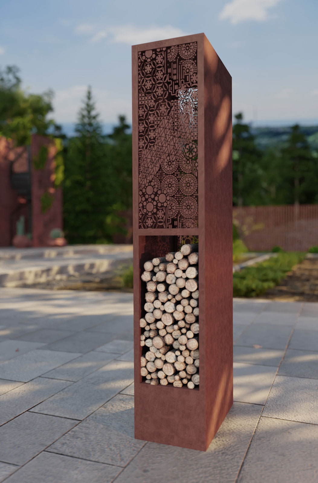 kominek ogrodowy_palenisko orodowe_corten
