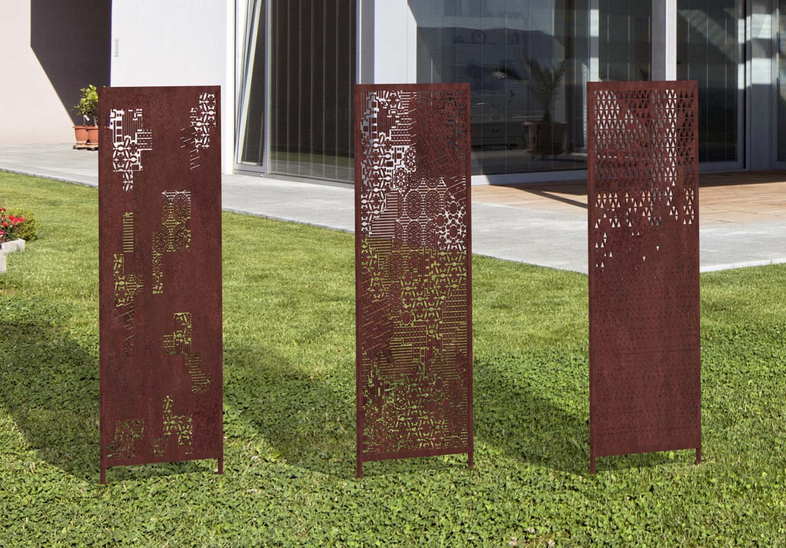 panele ogrodowe_panele ogrodowe corten_parawany_parawany ogrodowe_przesłony ogrodowe_corten