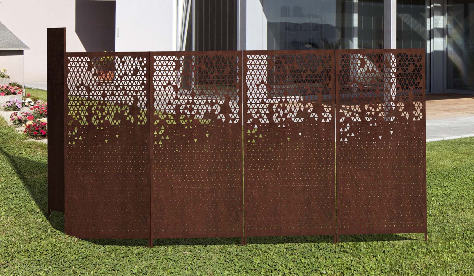 panele ogrodowe_panele ogrodowe corten_parawany_parawany ogrodowe_przesłony ogrodowe_corten