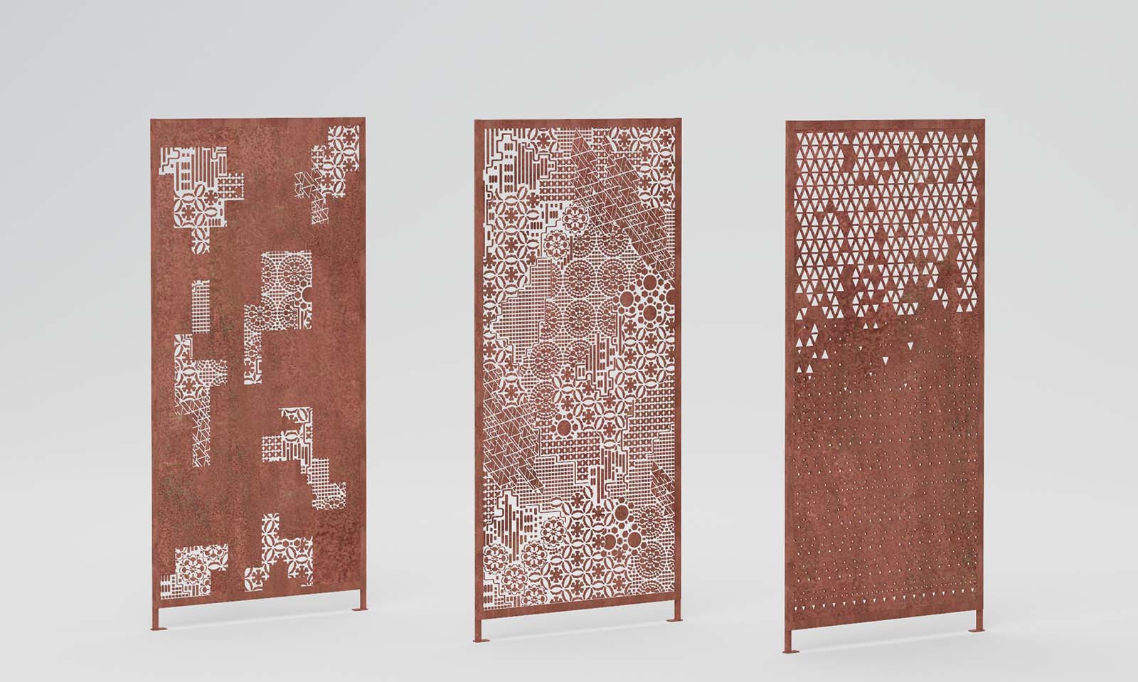panele ogrodowe_panele ogrodowe corten_parawany_parawany ogrodowe_przesłony ogrodowe_corten