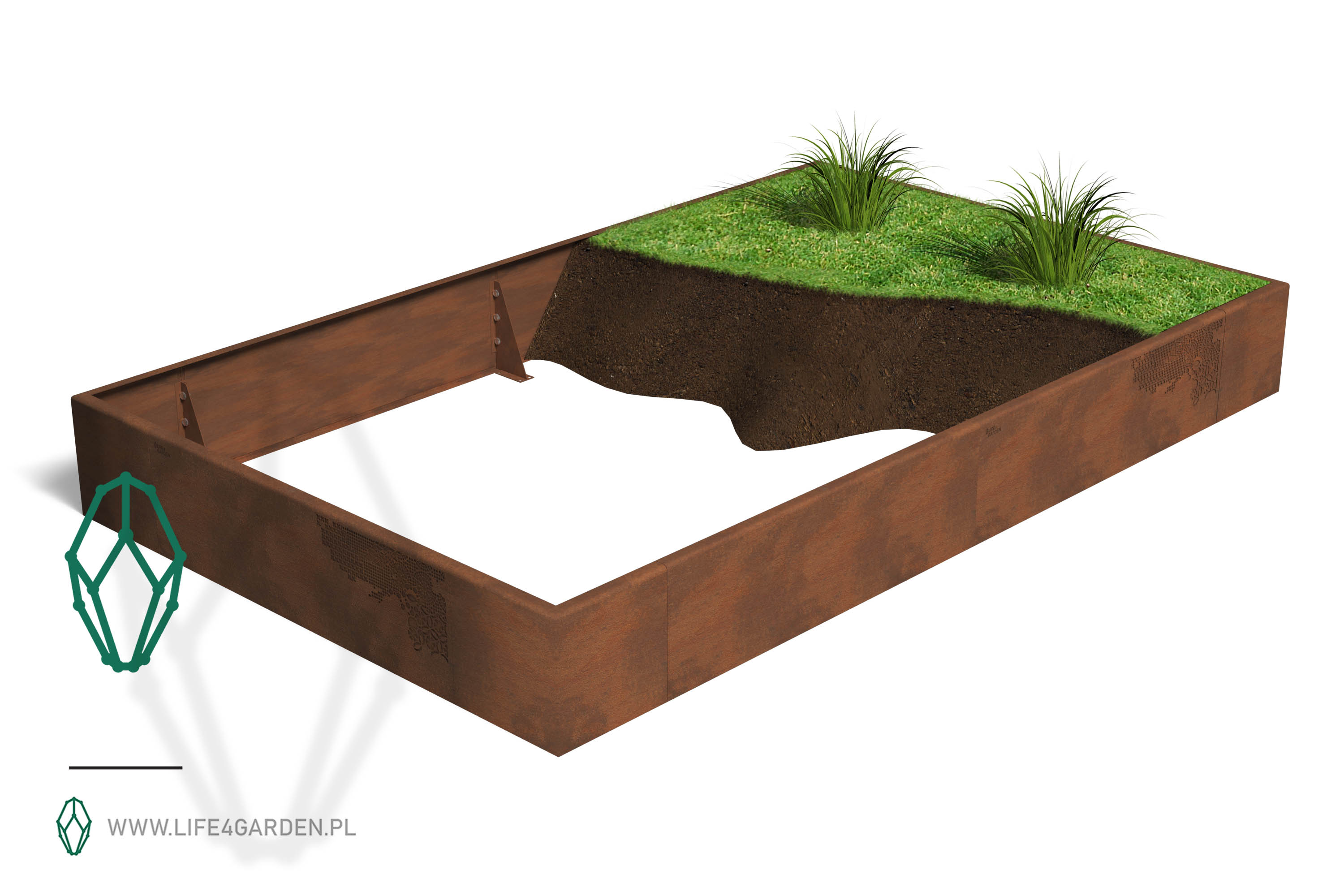corten obrzeze całe